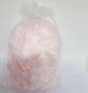 Soft Pink Freeze Dried and Preserved Rose Petal Confetti in pre-packaged organza bag