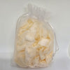 Freeze Dried and Preserved  Rose Petal Confetti Soft Peach in pre-packaged organza bag