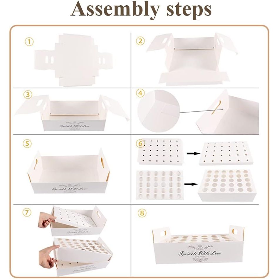 Confetti Cone holder tray holds 30 cones