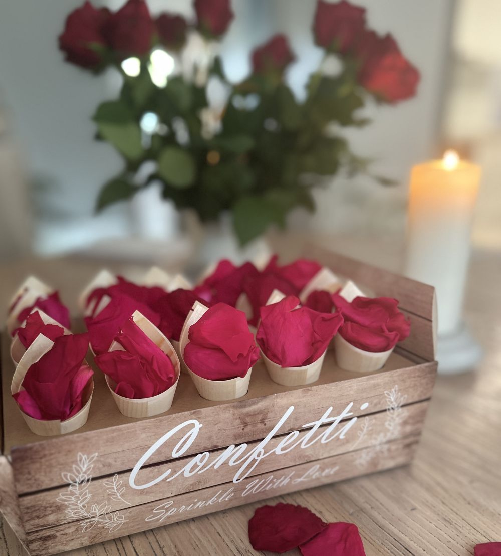 Popping Pink - Soft Freeze Dried Rose Petal Confetti