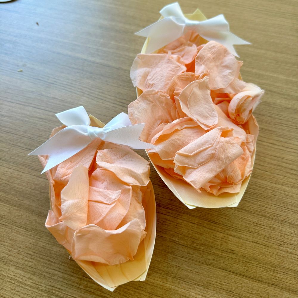 Large Wooden confetti serving boats 23cm Pack of 50