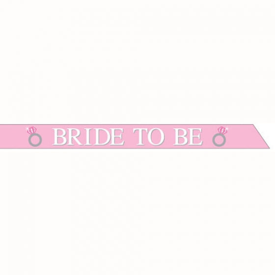 Adult Female Bride- to- be Satin fabric sash 85cm x 10cm