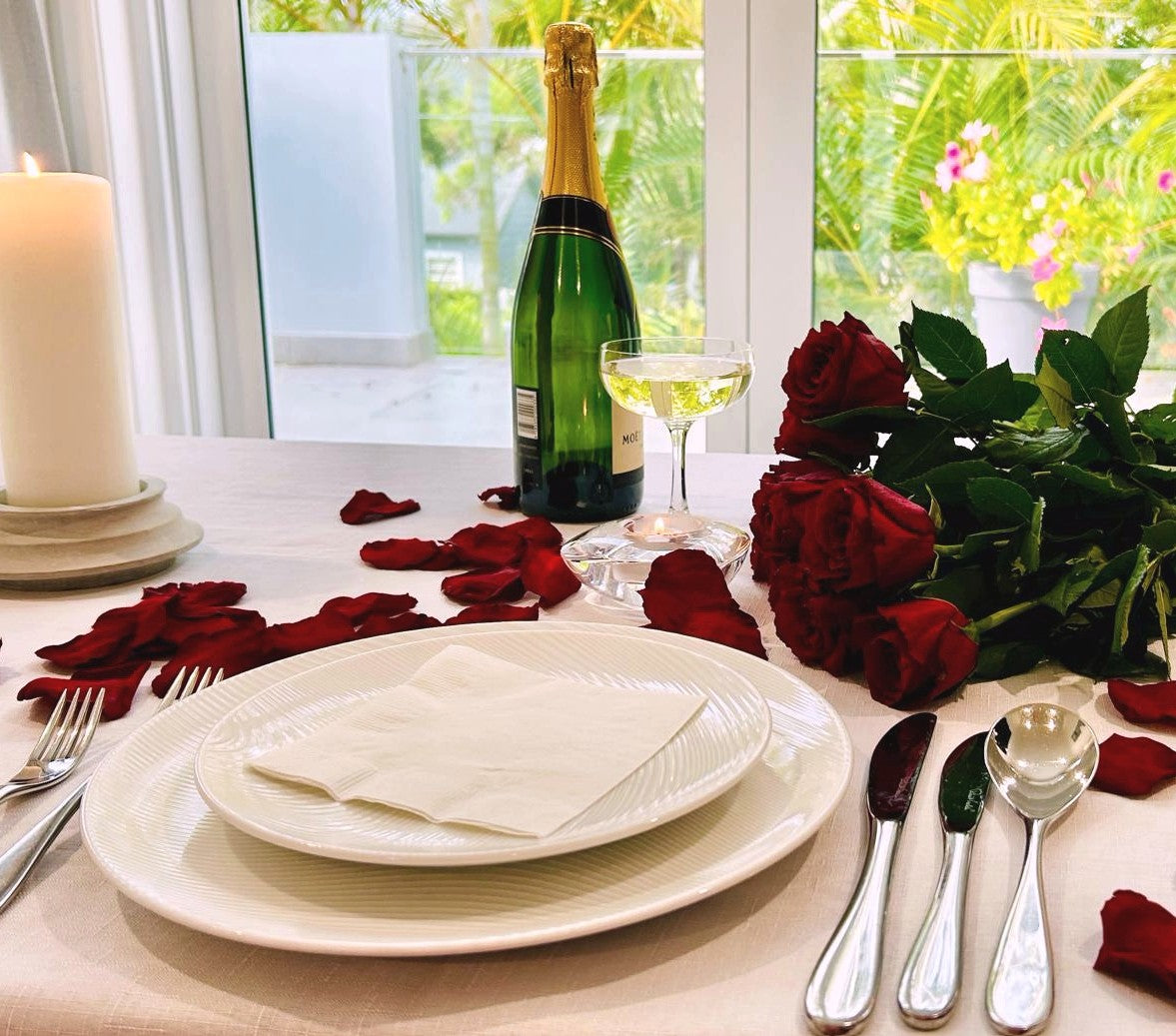 Wedding Anniversary / Marriage Proposal Rose petals