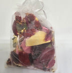 Australiana eco friendly gum leaves, delphinium and rose petal organic confetti