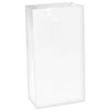 Party/ Xmas/ Gift Bags or Event Bags 12.7 x 24.1 x 7.7 cm White Pack of 10