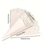 Paper Wedding Confetti Cones  Butterfly Medium 12.5x 12.5cm Pack of 25