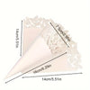 Paper Wedding Confetti Cones  Butterfly Medium 12.5x 4.5cm Pack of 50