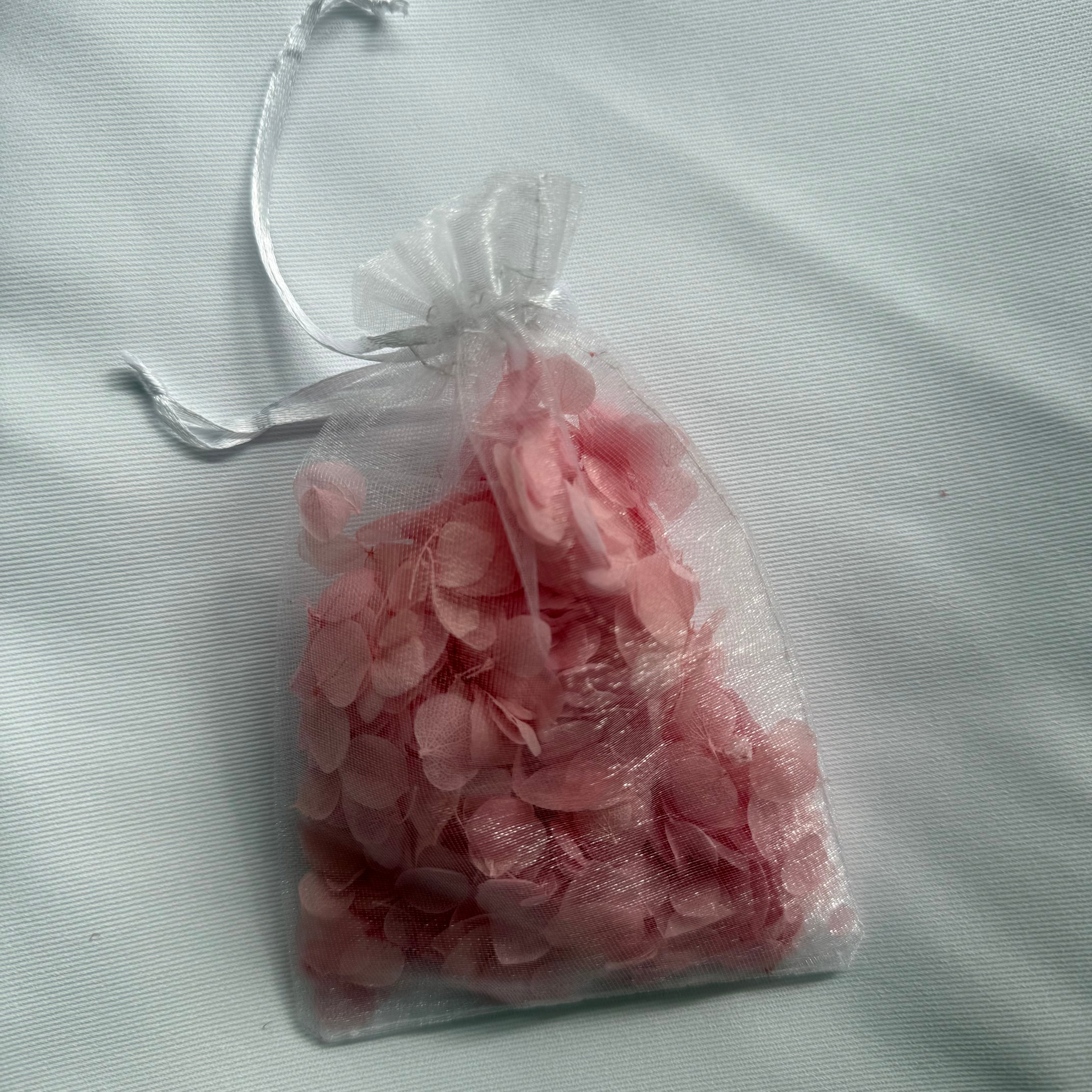 Freeze Dried Pink Frosting Hydrangea Wedding Petal Confetti