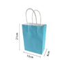 Party/ Xmas/ Gift Bags or Event Bags 15 x 8 x 21 cm Blue Pack of 4