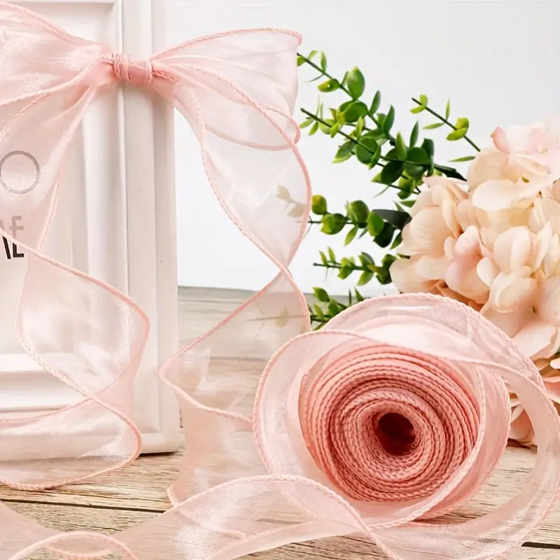 Wedding Day Ribbon Rose Pink