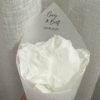 Customised Vellum Paper Confetti Cones -  Chris Style - Add your own text - Eco Friendly Pack of 20
