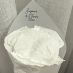 Customised Vellum Paper Confetti Cones - Jasmine Style - Add your own text - Eco Friendly Pack of 20