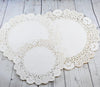 Doyleys White Lace Paper Round Assorted Sizes Pack of 24