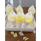 Confetti Cone Holder Tray Holds 20 Cones Gold text