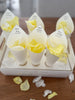 Confetti Cone Holder Tray Holds 20 cones Gold text