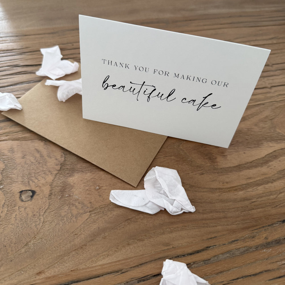 Thank you for making our beautiful cake