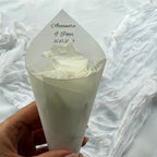 Choose your Font - Option 2 - Vellum Paper, Eco Friendly Confetti Cones Pack of 20