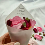 Customised Vellum Paper Confetti Cones - Suzanne Style - Add your own text - Eco Friendly Pack of 20