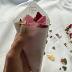 Customised Vellum Paper Confetti Cones - Jasmine Style - Add your own text - Eco Friendly Pack of 20