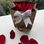 Memorial Bags XS Kraft 14cm x 11cm x 6.5cm Pack of 10 Soft Ruby Red