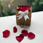Memorial Bags XS Kraft 14cm x 11cm x 6.5cm Pack of 10 Soft Ruby Red