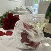 Red and White Strawberries and Cream - Freeze Dried and Preserved Rose Petal Confetti