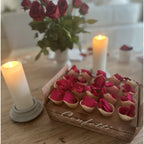 Confetti Cone holder tray holds 20 cones Natural Box with paper cones