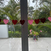 Heart Shaped felt and Satin Ribbon Bunting 2.5m