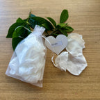 Biodegradable Rose Petal Confetti- Snow White