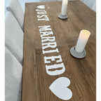 Just Married Bunting White