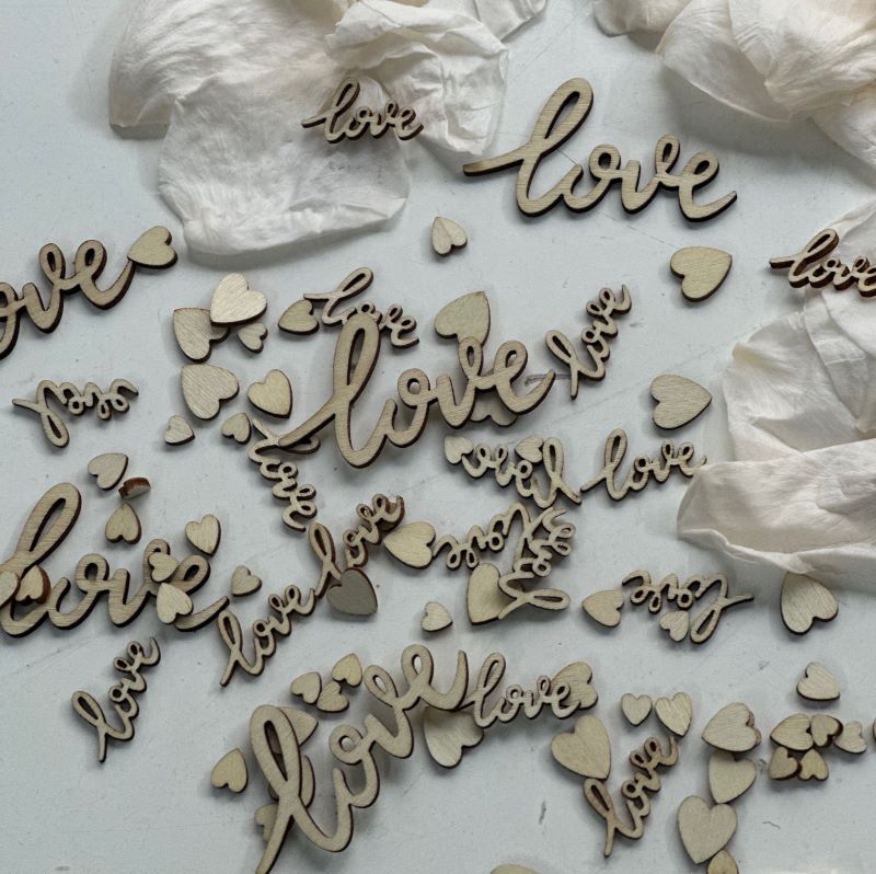 Wooden Love Table Sprinkles