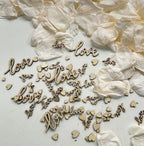 Wooden Love Table Sprinkles