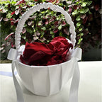 Baskets  for carrying eco friendly freeze dried rose petal confetti