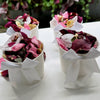 Australiana eco friendly gum leaves, delphinium and rose petal organic confetti