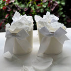 30 Individually Pre-Packaged Tubs Biodegradable Rose Petal Confetti- Snow White