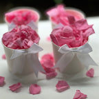 30 Individually Pre-Packaged Tubs Biodegradable Rose Petal Confetti- Barbie Pink