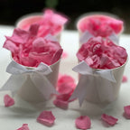 Barbie Pink Freeze Dried Preserved Rose Petal Confetti in set of 4 pre-packaged tubs