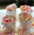 30 Individually Packaged Tubs Biodegradable Rose Petal Confetti- Spring Breeze