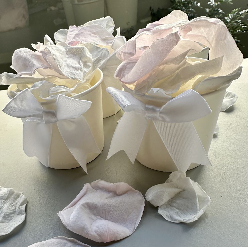 Large Pale Pink and White Fairyfloss - Freeze Dried Soft Rose Petal Confetti