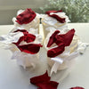 Red and White Strawberries and Cream - Freeze Dried and Preserved Rose Petal Confetti