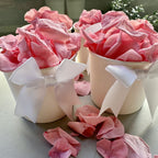30 Individually Pre-Packaged Tubs Biodegradable Petal Confetti -Cherry Blossom Pink
