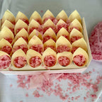 Wedding Bundle- Pink Hydrangea Biodegradable Petals+ Cones + Tray