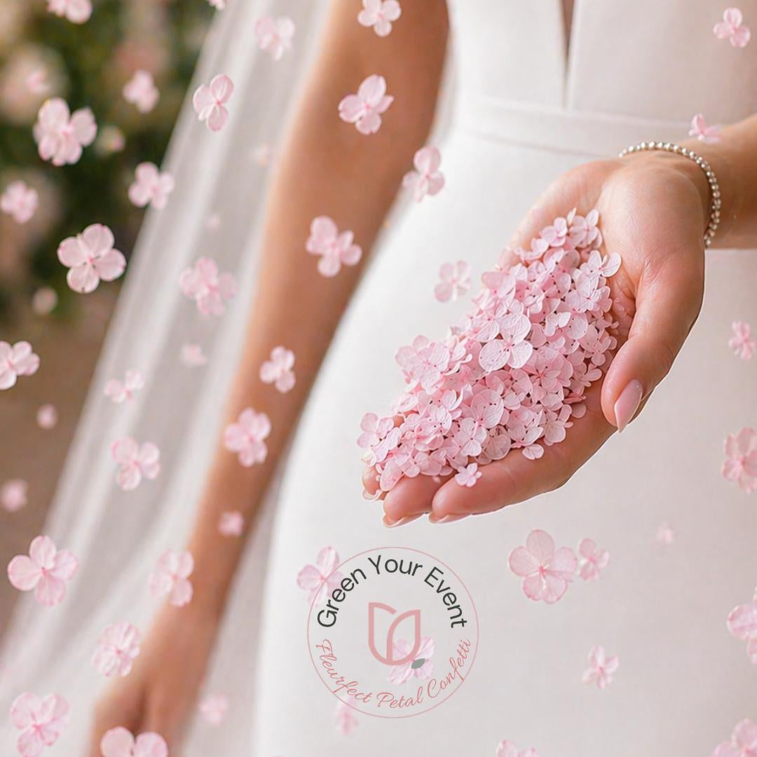 Biodegradable Hydrangea Petal Confetti- Pink Frosting
