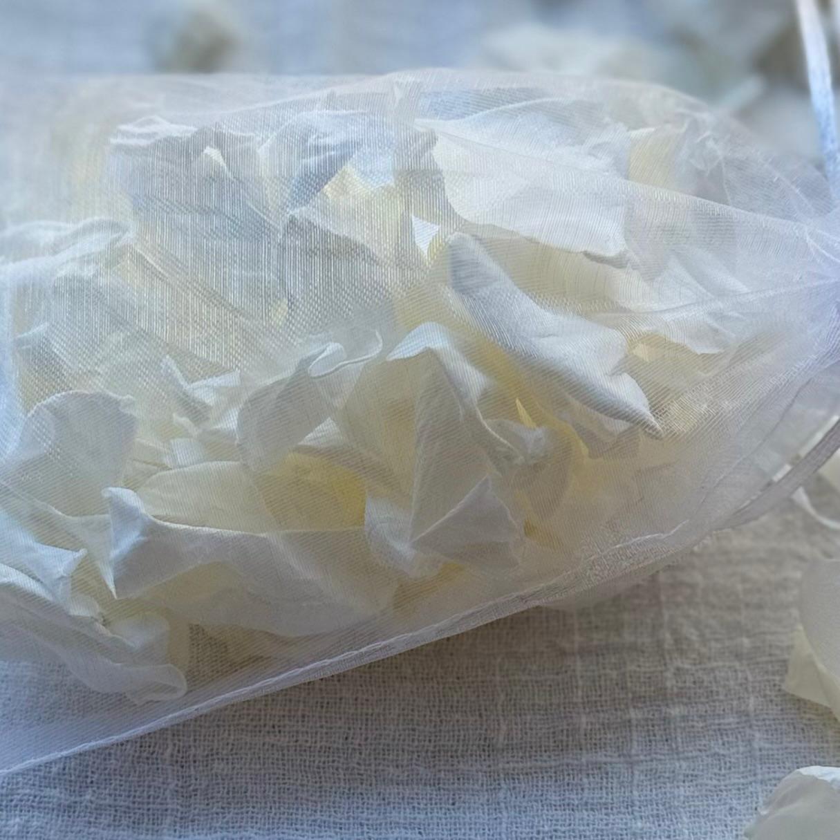 Antique White - Soft Freeze Dried Rose Petal Confetti