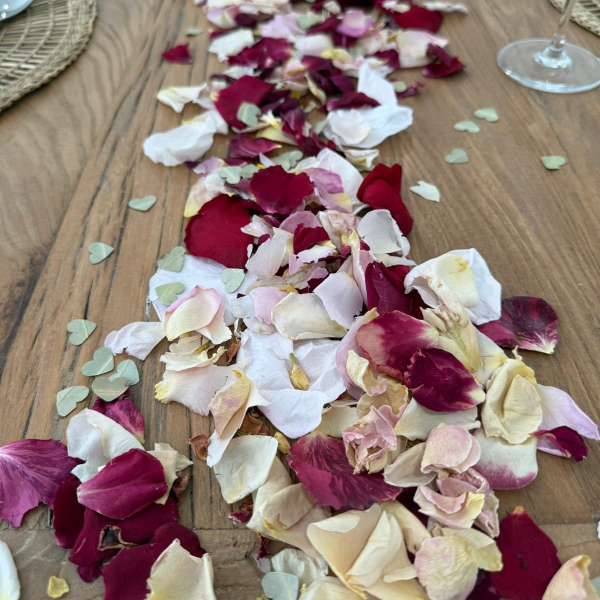 Australiana Freeze Dried Rose, Delphinium and Eucapyptus Table Decoration Sprinkle Kit