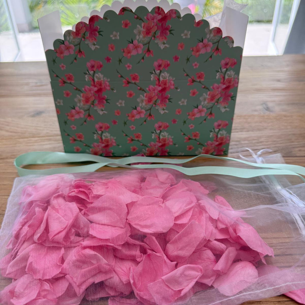 Vibrant Pink Freeze Dried Rose Petal Table Decoration Sprinkle Kit for Birthdays, Anniveraries