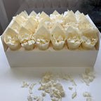 30 Guest Fleurfect Value Bundle- Antique White Hydrangea Freeze Dried Confetti (Petals+Cones+Tray)