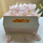 30 Guest Fleurfect Value Bundle- Light Pink Freeze Dried Rose Petal Confetti (Petals+Cones+Tray)