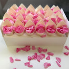 30 Guest Fleuerfect Value Bundle- Pink Freeze Dried Rose Petal Confetti (Petals+Cones+Tray)