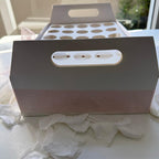 White Wedding Confetti holder tray holds up to 30 cones